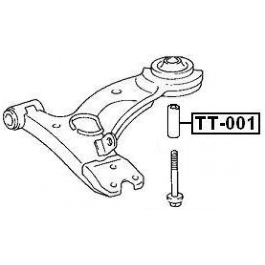 TT-001 - Sleeve, control arm mounting 