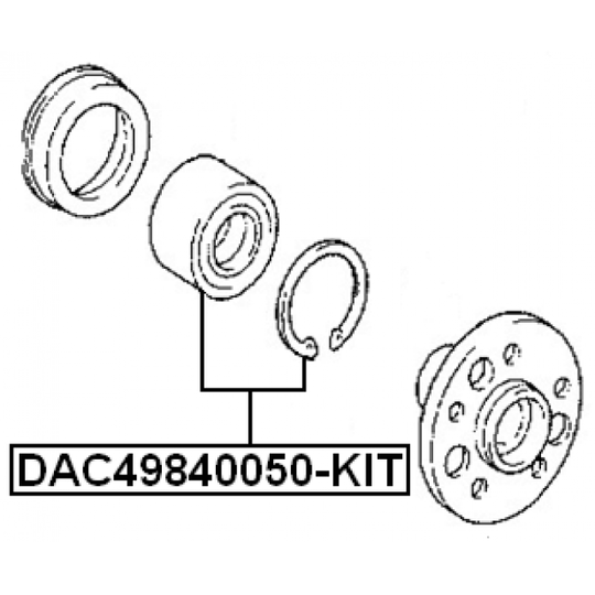 DAC49840050-KIT - Wheel Bearing Kit 