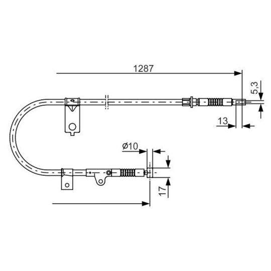 1 987 482 150 - Cable, parking brake 