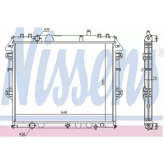 646849 - Radiator, engine cooling 