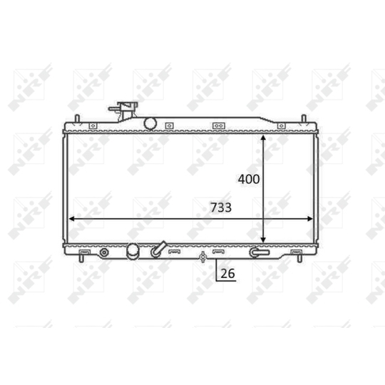 58456 - Radiaator, mootorijahutus 