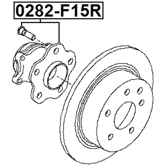 0282-F15R - Wheel hub 