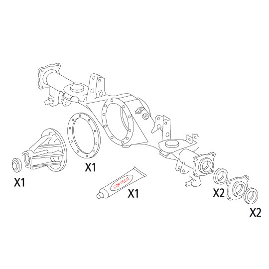 19536219 - Gasket Set, differential 