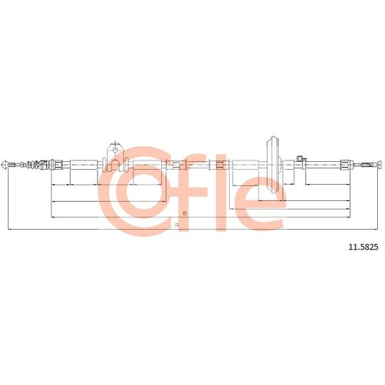 11.5825 - Cable, parking brake 