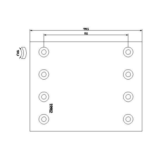 1990213 - Brake Lining Kit, drum brake 