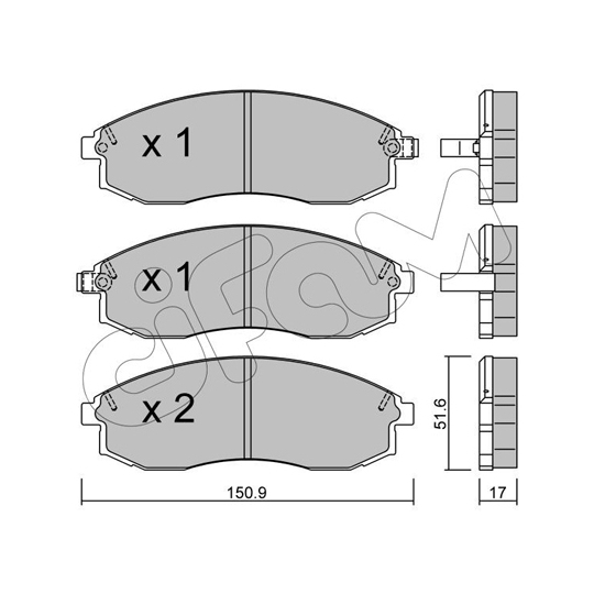 822-306-0 - Brake Pad Set, disc brake 