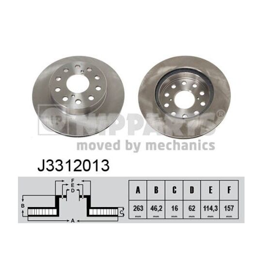 J3312013 - Brake Disc 