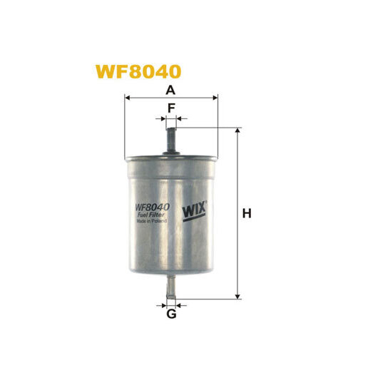 WF8040 - Polttoainesuodatin 