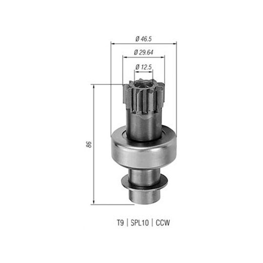 940113020093 - Starter pinion 