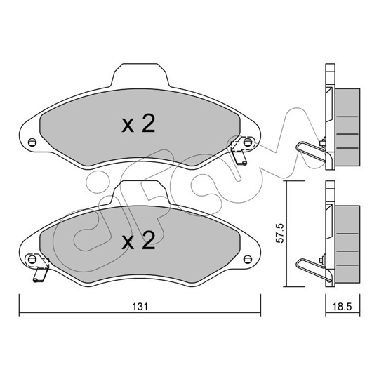 822-071-1 - Brake Pad Set, disc brake 