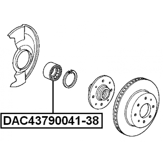 DAC43790041-38 - Wheel Bearing 