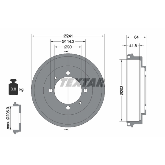 94030100 - Brake Drum 