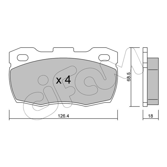 822-352-0 - Brake Pad Set, disc brake 