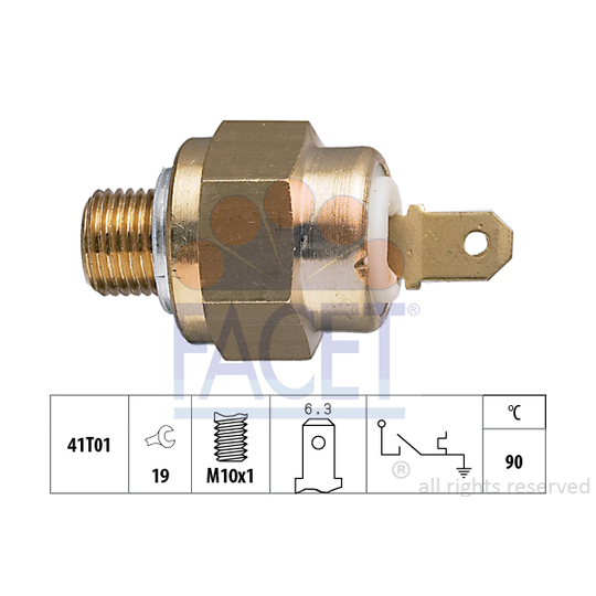 7.4093 - Temperature Switch, coolant warning lamp 