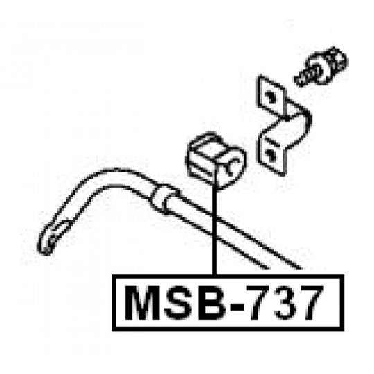MSB-737 - Bussning, krängningshämmare 