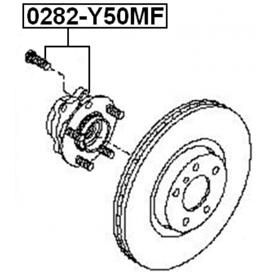 0282-Y50MF - Wheel hub 