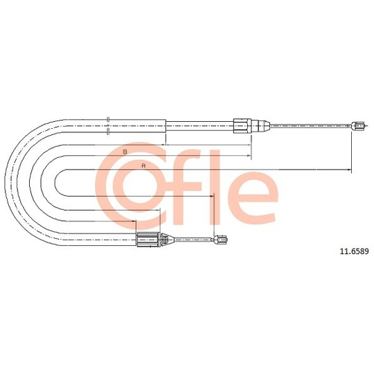 11.6589 - Cable, parking brake 