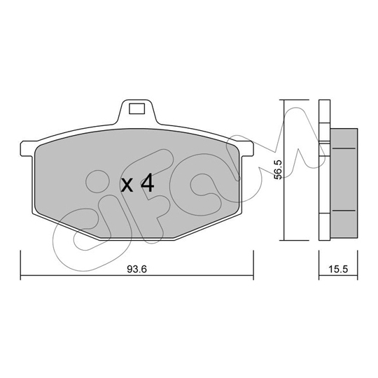 822-012-0 - Brake Pad Set, disc brake 