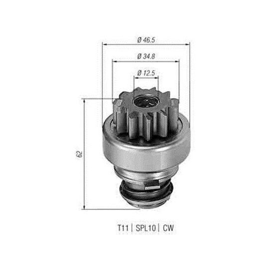 940113020201 - Starter pinion 