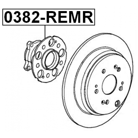 0382-REMR - Wheel hub 