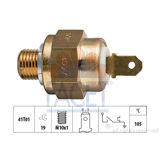 7.4097 - Temperature Switch, coolant warning lamp 