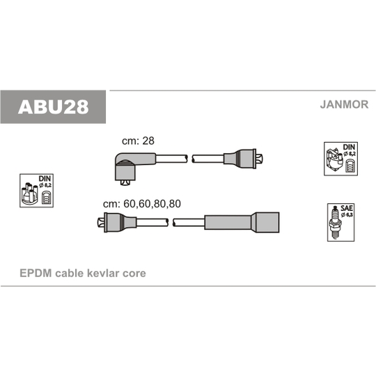 ABU28 - Ignition Cable Kit 