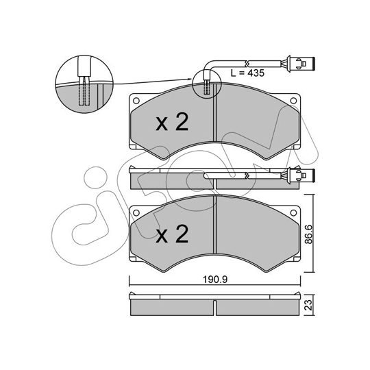 822-579-1 - Brake Pad Set, disc brake 