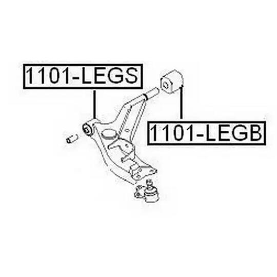 1101-LEGB - Control Arm-/Trailing Arm Bush 