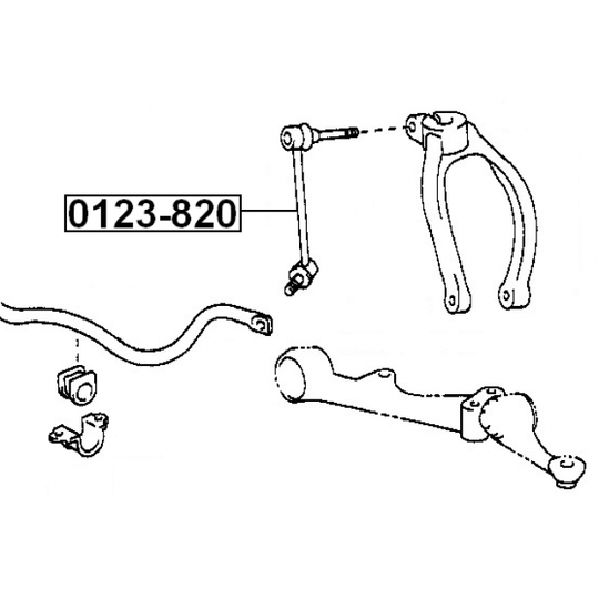 0123-820 - Rod/Strut, stabiliser 