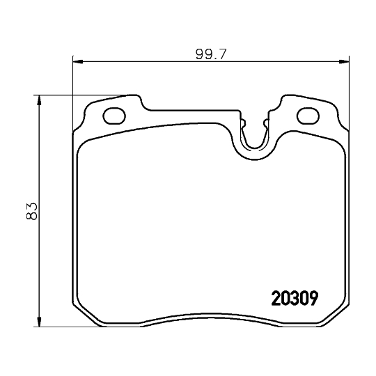 2030907 - Brake Pad Set, disc brake 