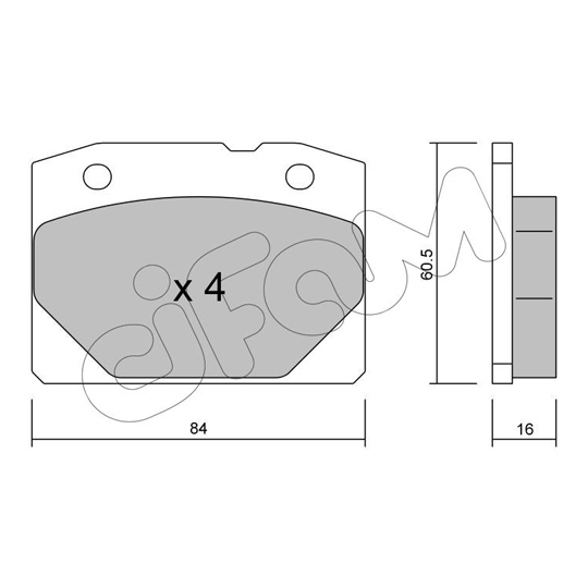 822-007-0 - Brake Pad Set, disc brake 