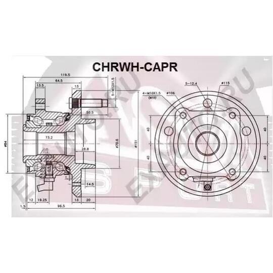 CHRWH-CAPR - Wheel hub 