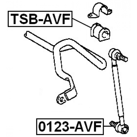 0123-AVF - Rod/Strut, stabiliser 