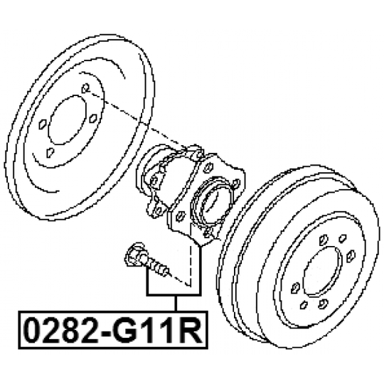 0282-G11R - Wheel hub 
