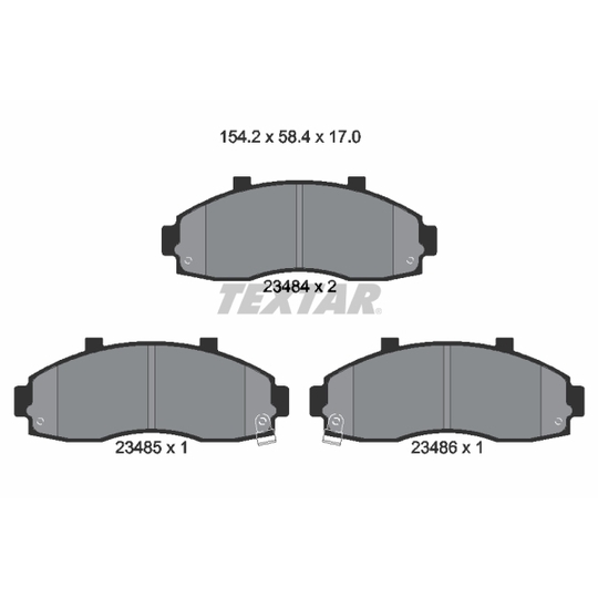 2348401 - Brake Pad Set, disc brake 