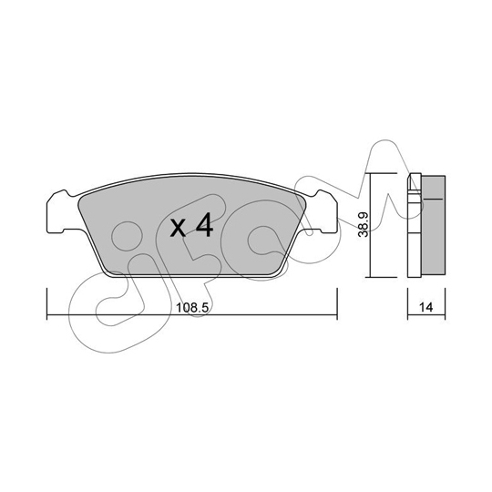 822-367-0 - Brake Pad Set, disc brake 