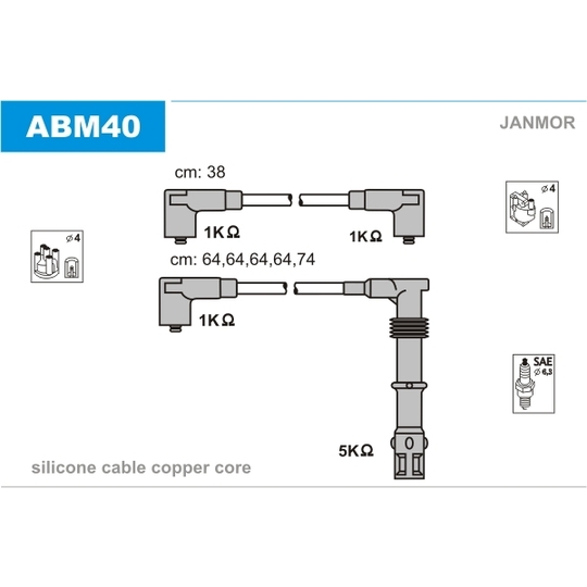 ABM40 - Sytytysjohtosarja 