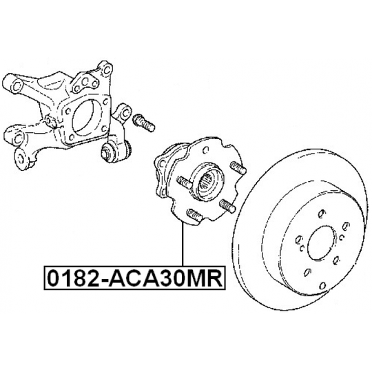0182-ACA30MR - Wheel hub 