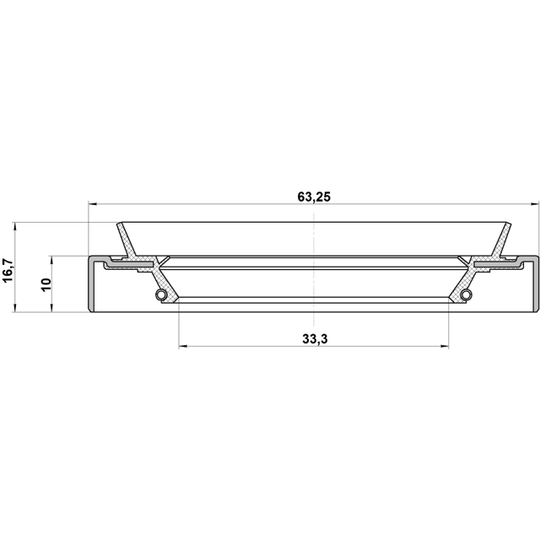 95HDS-35631016C - Axeltätning, drivacel 