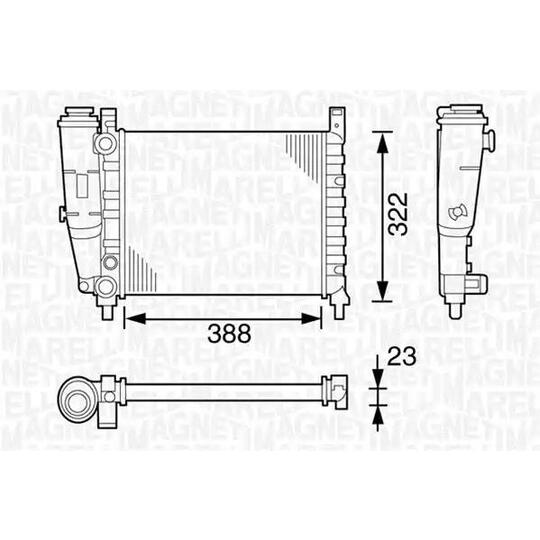 350213129000 - Radiator, engine cooling 