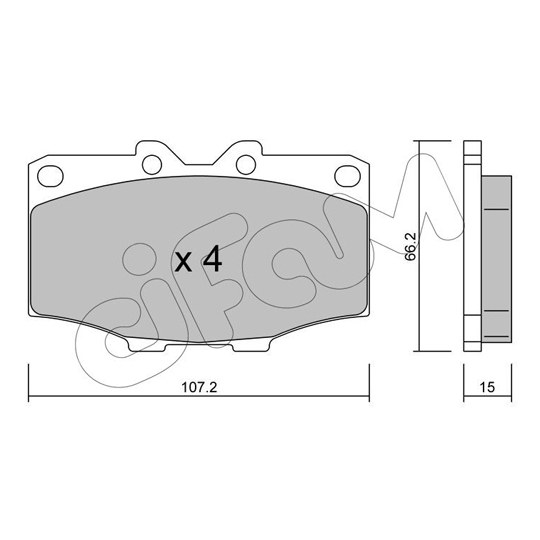 822-109-0 - Brake Pad Set, disc brake 