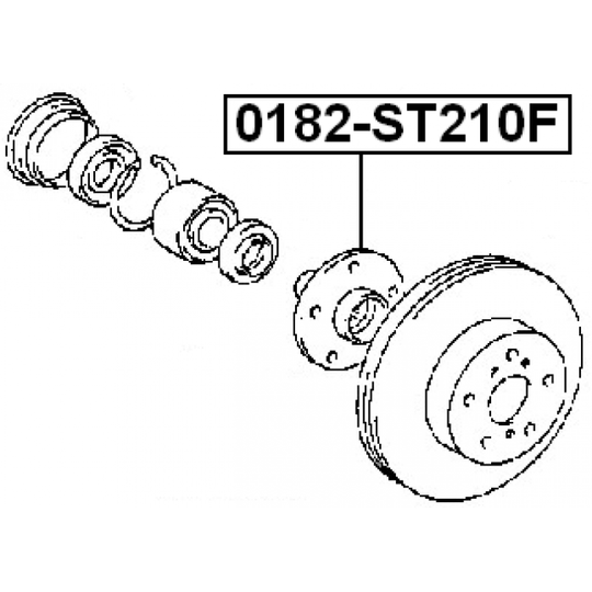 0182-ST210F - Wheel hub 