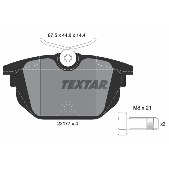 2317703 - Brake Pad Set, disc brake 