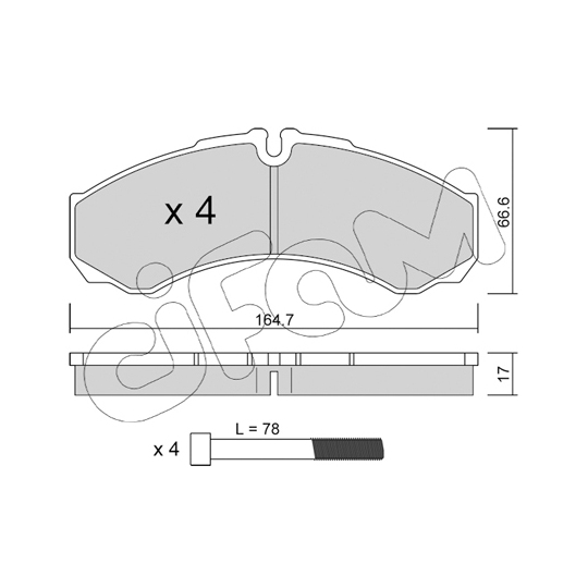 822-212-3 - Brake Pad Set, disc brake 