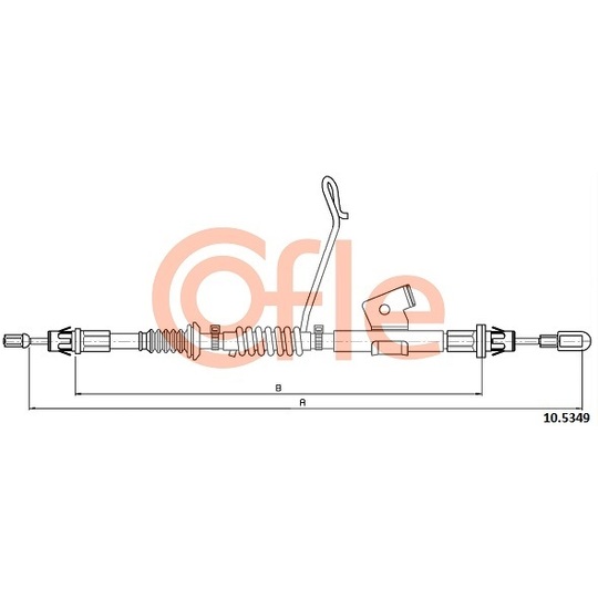 10.5349 - Cable, parking brake 