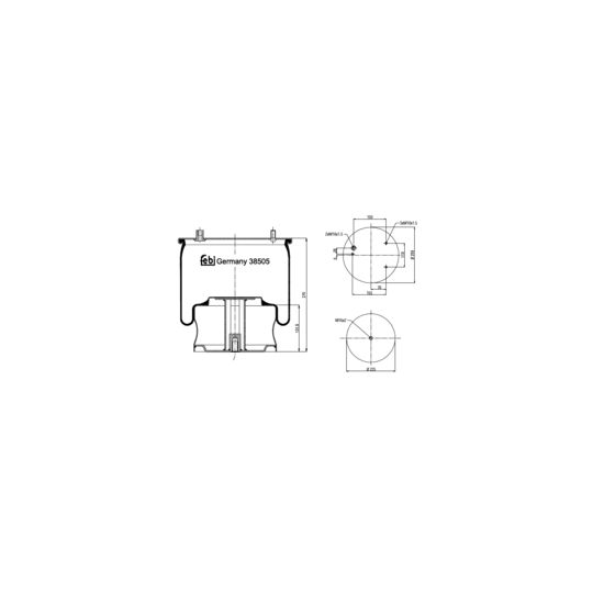 38505 - Boot, air suspension 