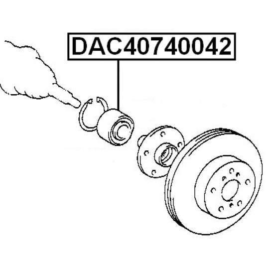 DAC40740042 - Wheel Bearing 