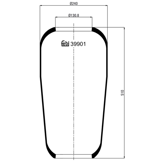 39901 - Boot, air suspension 