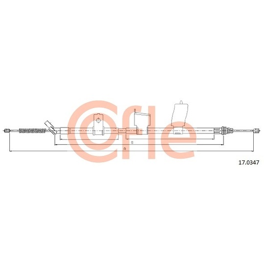 17.0347 - Cable, parking brake 