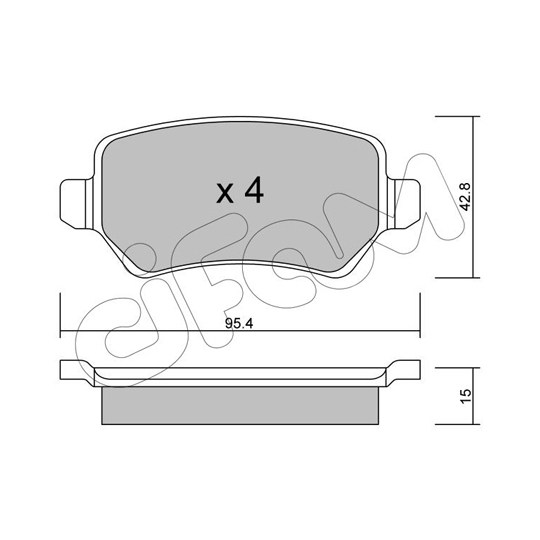 822-542-1 - Brake Pad Set, disc brake 